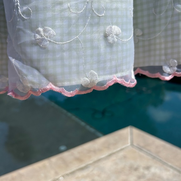 Samantha Says Gorgeous Green Spring Dress BRAND NEW 6X size w/ Flowers - Picture 5 of 7